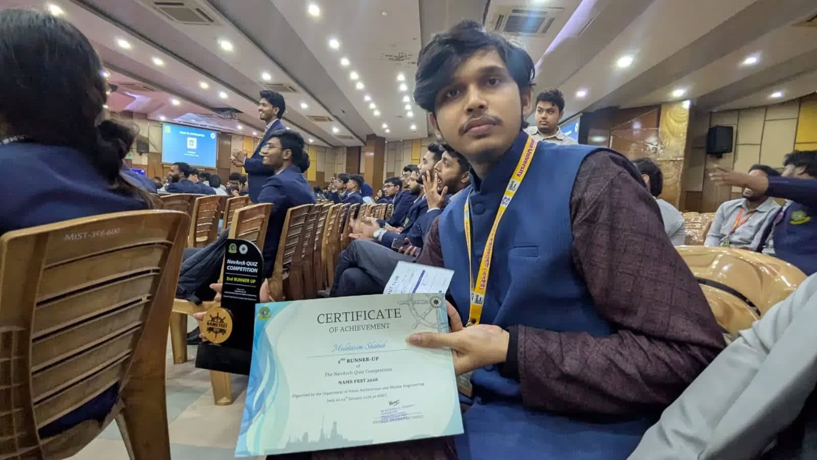 Muhtasim Shabab Secures 3rd Place at MIST NAME Day Quiz